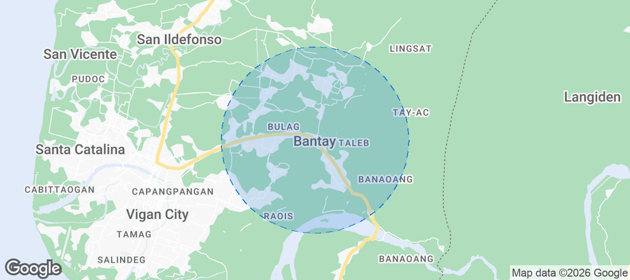 Bantay Airbnb map